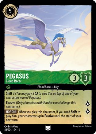 Pegasus - Cloud Racer (83/204) [Ursula's Return] - Disney - Card Brawlers | Quebec | Canada |