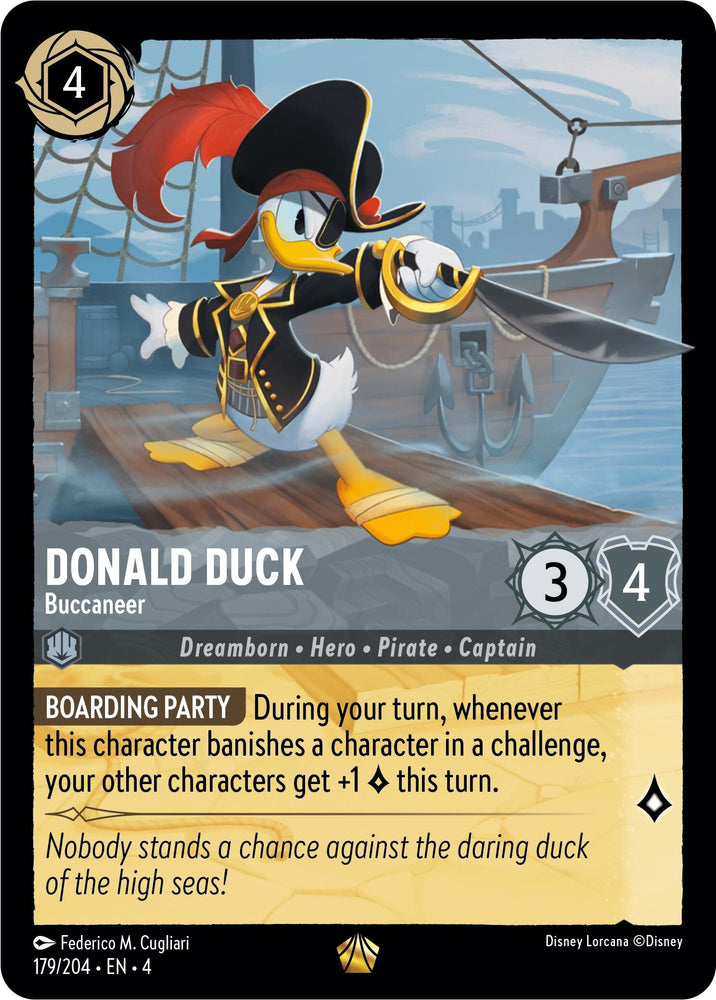 Donald Duck - Buccaneer (179/204) [Ursula's Return] - Card Brawlers | Quebec | Canada | Yu-Gi-Oh!