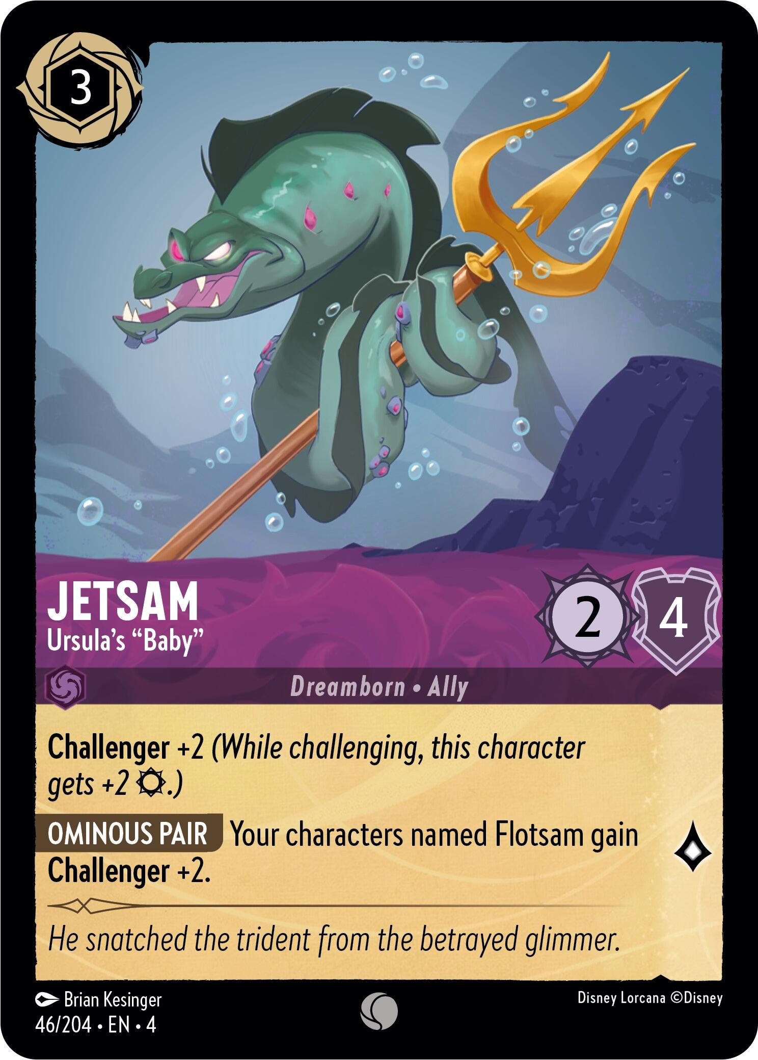 Jetsam - Ursula's "Baby" (46/204) [Ursula's Return] - Disney - Card Brawlers | Quebec | Canada |