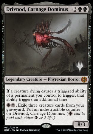 Drivnod, Carnage Dominus (Promo Pack) [Phyrexia: All Will Be One Promos] - Magic: The Gathering - Card Brawlers | Quebec | Canada |