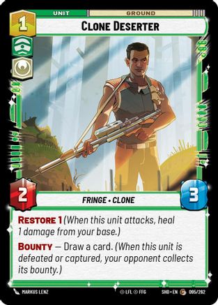 Clone Deserter (095/262) (095/262) [Shadows of the Galaxy] - Fantasy Flight Games - Card Brawlers | Quebec | Canada |