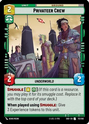 Privateer Crew (113/262) (113/262) [Shadows of the Galaxy] - Fantasy Flight Games - Card Brawlers | Quebec | Canada |