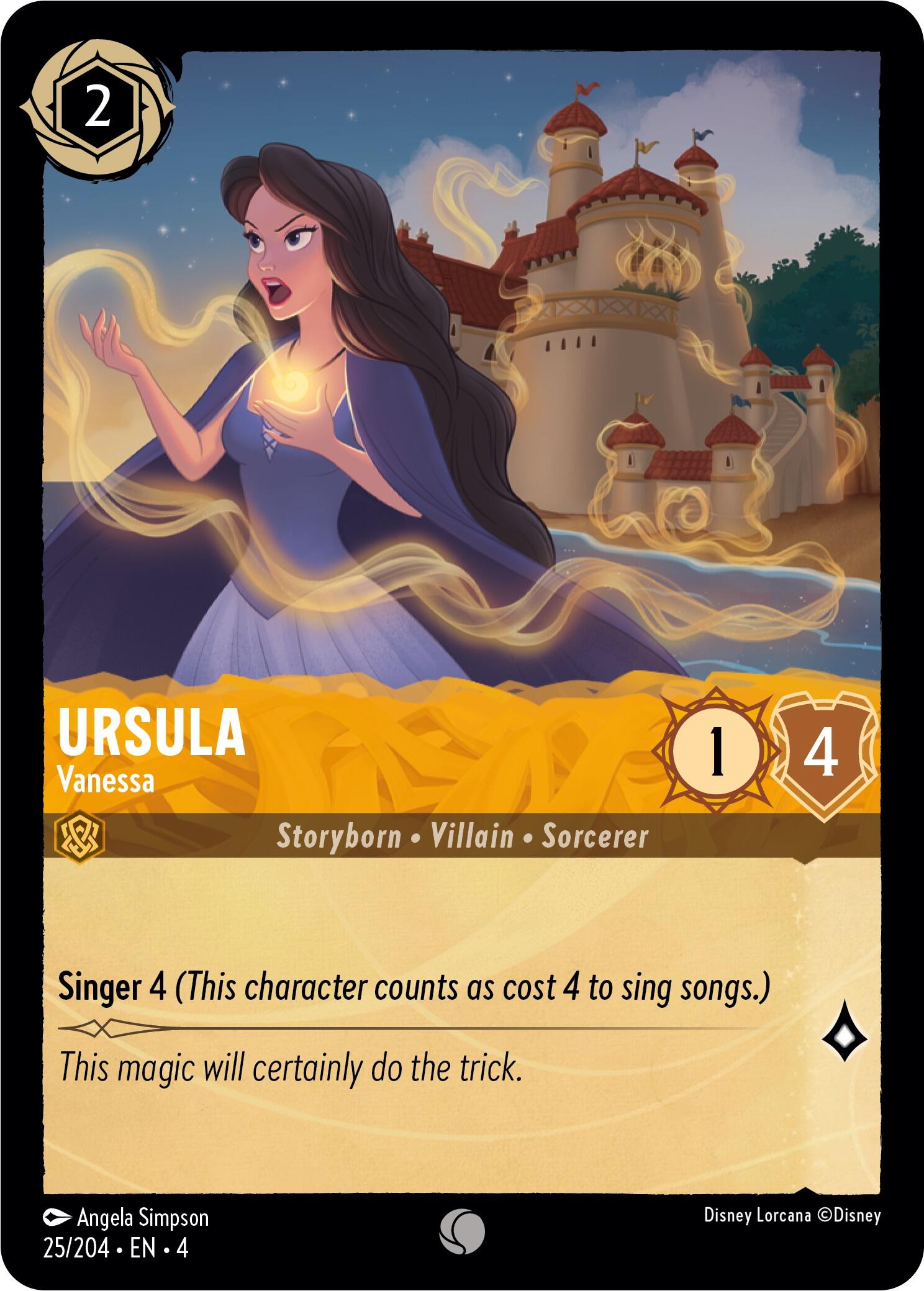 Ursula - Vanessa (25/204) [Ursula's Return] - Disney - Card Brawlers | Quebec | Canada |