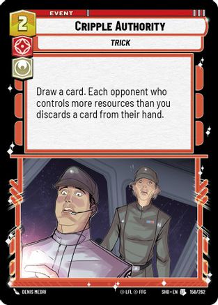 Cripple Authority (156/262) (156/262) [Shadows of the Galaxy] - Fantasy Flight Games - Card Brawlers | Quebec | Canada |
