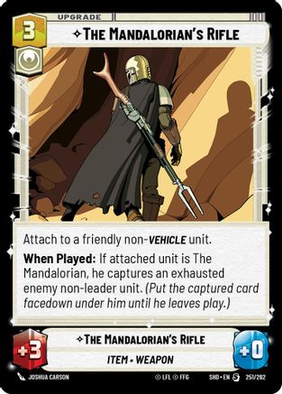 The Mandalorian's Rifle (251/262) (251/262) [Shadows of the Galaxy] - Fantasy Flight Games - Card Brawlers | Quebec | Canada |