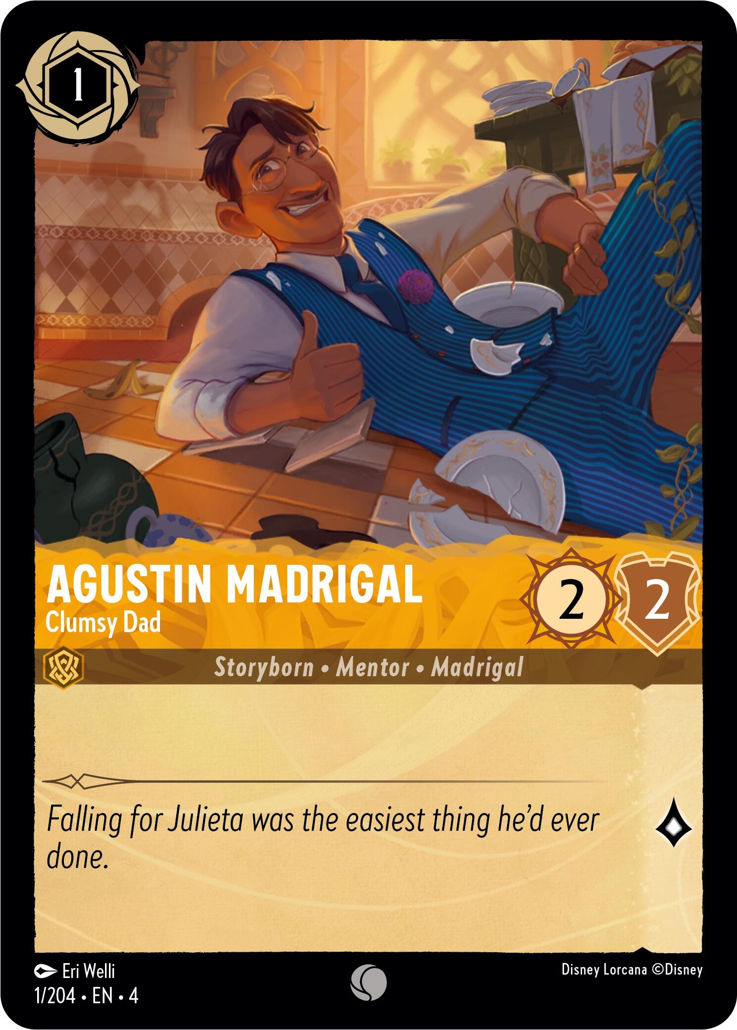 Agustin Madrigal - Clumsy Dad (1/204) [Ursula's Return] - Disney - Card Brawlers | Quebec | Canada |