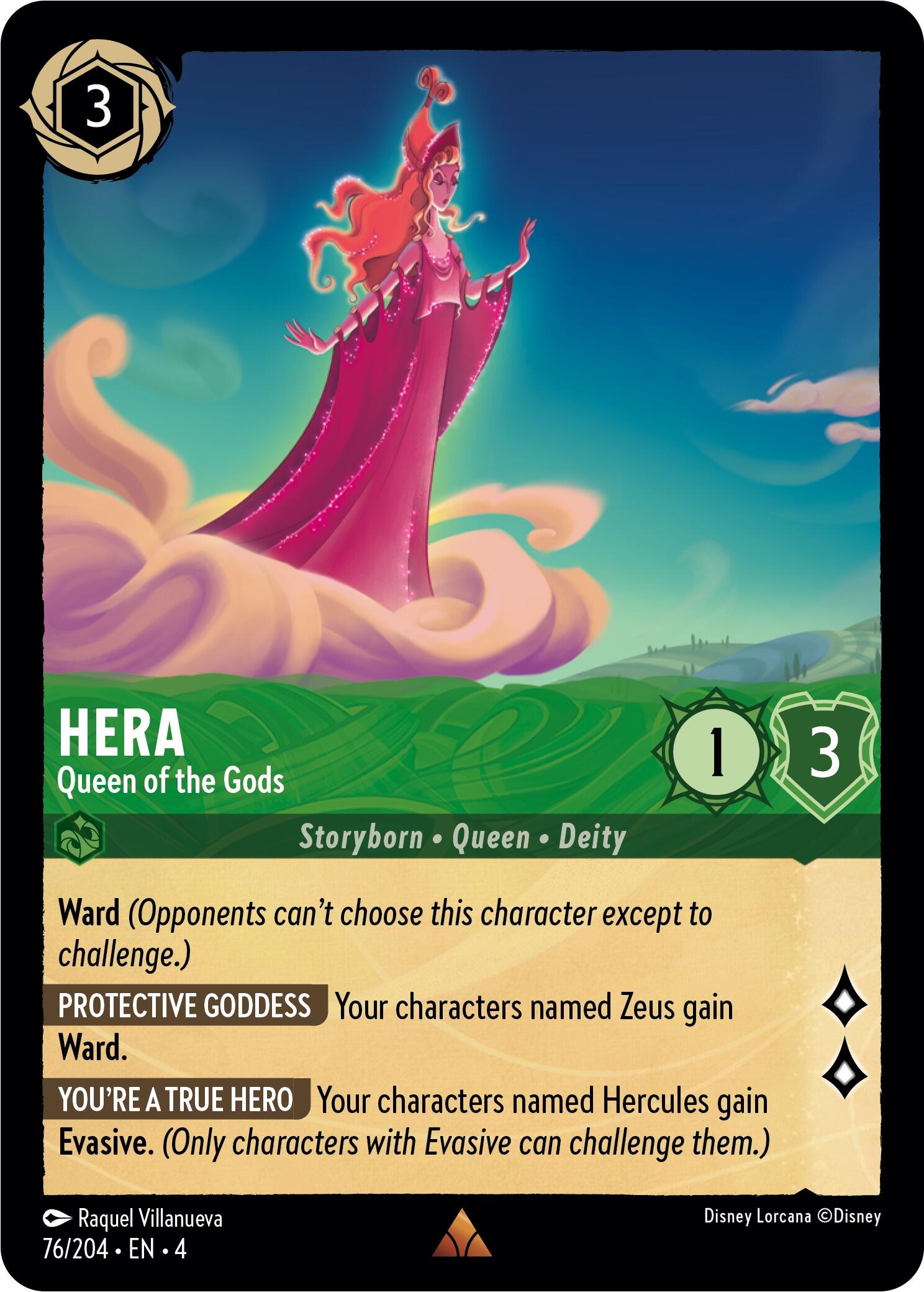 Hera - Queen of the Gods (76/204) [Ursula's Return] - Disney - Card Brawlers | Quebec | Canada |