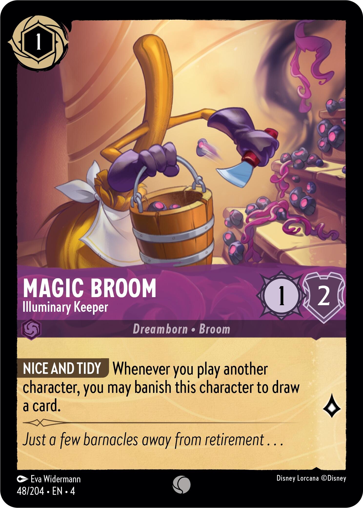 Magic Broom - Illuminary Keeper (48/204) [Ursula's Return] - Disney - Card Brawlers | Quebec | Canada |