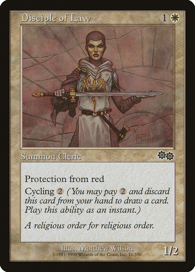 Disciple of Law [Urza's Saga] - Magic: The Gathering - Card Brawlers | Quebec | Canada |