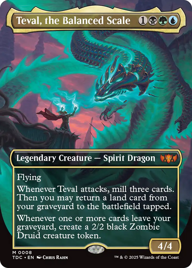 Teval, the Balanced Scale (Borderless) [Tarkir: Dragonstorm Commander] - Magic: The Gathering - Card Brawlers | Quebec | Canada |