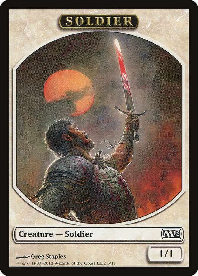 Soldier Token [Magic 2013 Tokens] - Magic: The Gathering - Card Brawlers | Quebec | Canada |