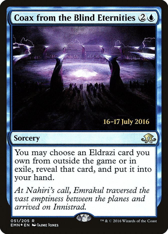 Coax from the Blind Eternities [Eldritch Moon Prerelease Promos] - Magic: The Gathering - Card Brawlers | Quebec | Canada |