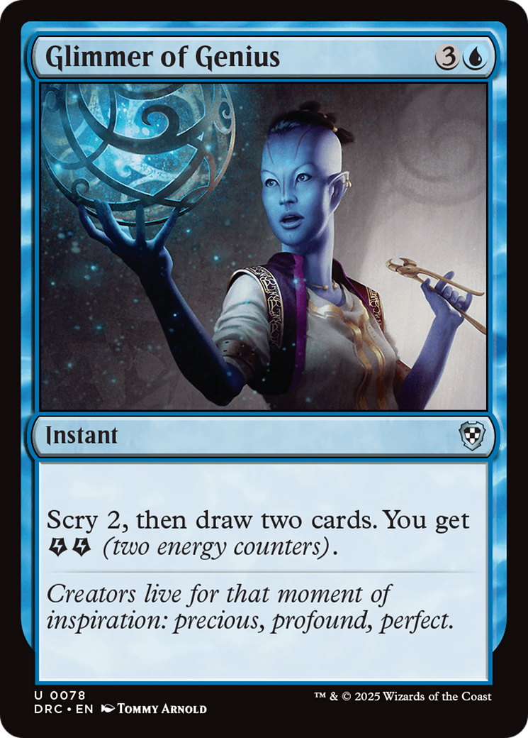 Glimmer of Genius [Aetherdrift Commander] - Magic: The Gathering - Card Brawlers | Quebec | Canada |