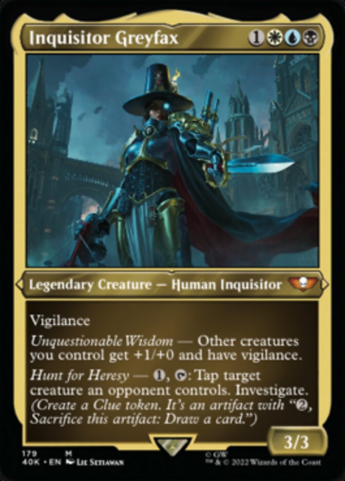 Inquisitor Greyfax (Display Commander) (Surge Foil) [Warhammer 40,000] - Magic: The Gathering - Card Brawlers | Quebec | Canada |