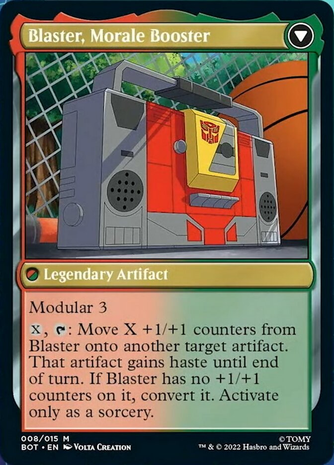 Blaster, Combat DJ // Blaster, Morale Booster [Transformers] - Magic: The Gathering - Card Brawlers | Quebec | Canada |