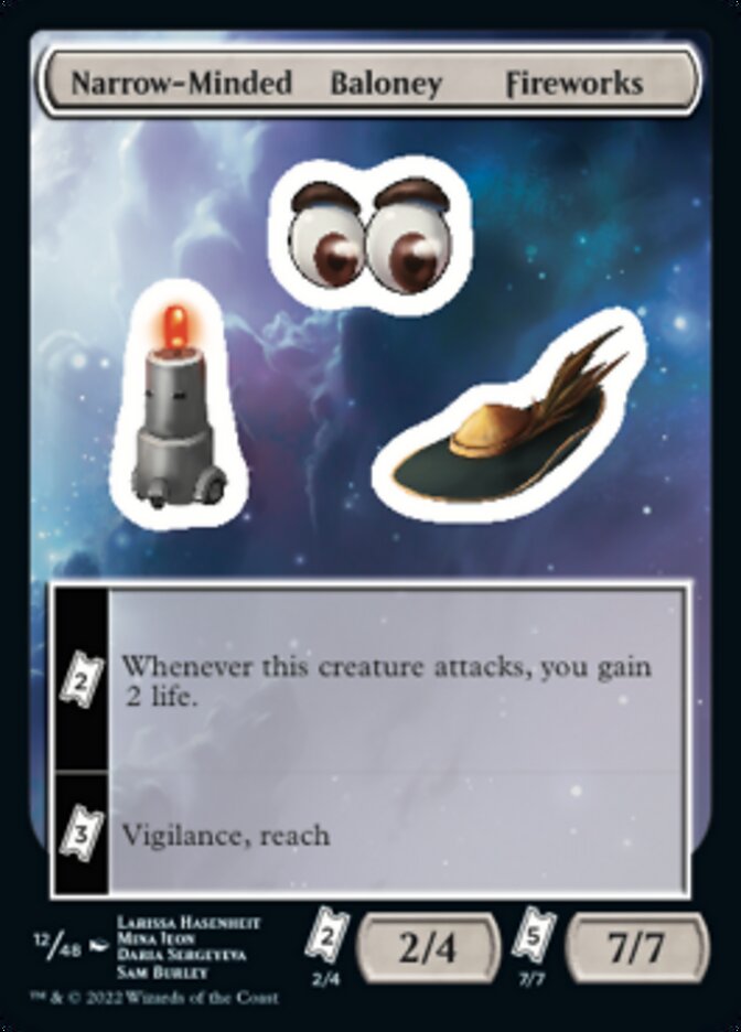 Narrow-Minded Baloney Fireworks [Unfinity Stickers] - Magic: The Gathering - Card Brawlers | Quebec | Canada |
