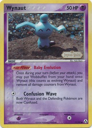 Wynaut (71/92) (Stamped) [EX: Legend Maker] - Pokémon - Card Brawlers | Quebec | Canada |
