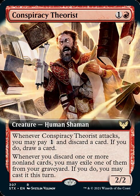 Conspiracy Theorist (Extended Art) [Strixhaven: School of Mages] - Magic: The Gathering - Card Brawlers | Quebec | Canada |
