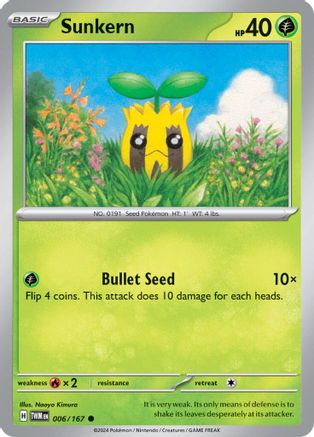 Sunkern (006/167) [Scarlet & Violet: Twilight Masquerade] - Pokémon - Card Brawlers | Quebec | Canada |