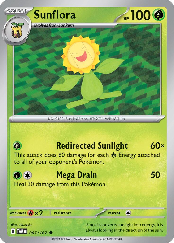 Sunflora (007/167) [Scarlet & Violet: Twilight Masquerade] - Pokémon - Card Brawlers | Quebec | Canada |