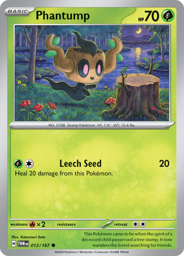 Phantump (012/167) [Scarlet & Violet: Twilight Masquerade] - Pokémon - Card Brawlers | Quebec | Canada |