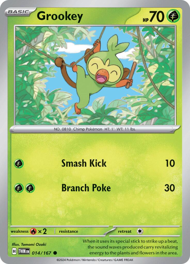 Grookey (014/167) [Scarlet & Violet: Twilight Masquerade] - Pokémon - Card Brawlers | Quebec | Canada |