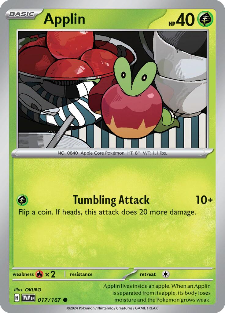Applin (017/167) [Scarlet & Violet: Twilight Masquerade] - Pokémon - Card Brawlers | Quebec | Canada |