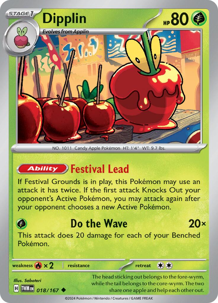 Dipplin (018/167) [Scarlet & Violet: Twilight Masquerade] - Pokémon - Card Brawlers | Quebec | Canada |