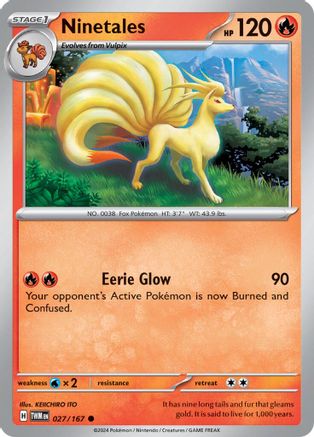 Ninetales (027/167) [Scarlet & Violet: Twilight Masquerade] - Pokémon - Card Brawlers | Quebec | Canada |