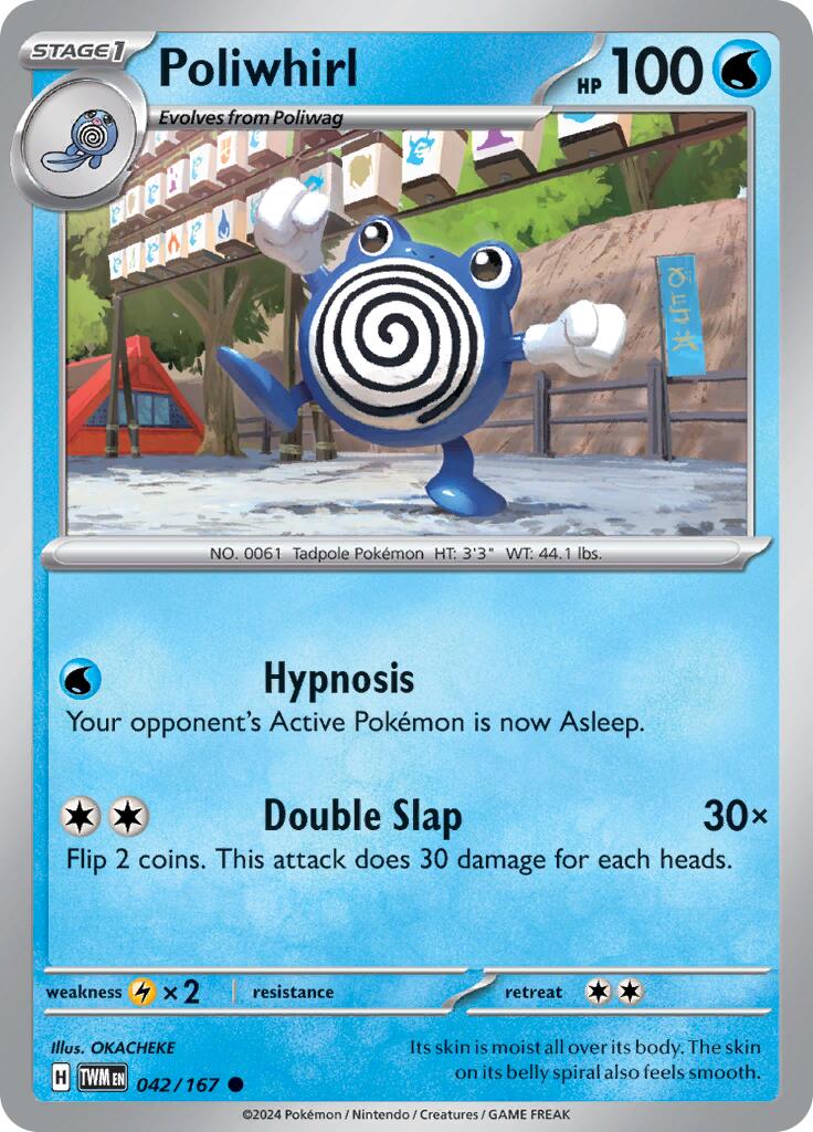 Poliwhirl (042/167) [Scarlet & Violet: Twilight Masquerade] - Pokémon - Card Brawlers | Quebec | Canada |
