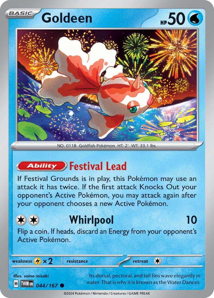 Goldeen (044/167) [Scarlet & Violet: Twilight Masquerade] - Pokémon - Card Brawlers | Quebec | Canada |