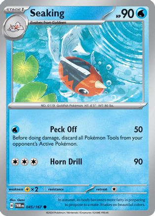 Seaking (045/167) [Scarlet & Violet: Twilight Masquerade] - Pokémon - Card Brawlers | Quebec | Canada |