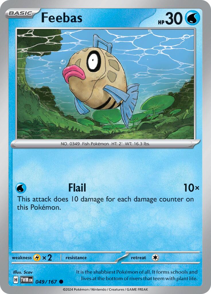 Feebas (049/167) [Scarlet & Violet: Twilight Masquerade] - Pokémon - Card Brawlers | Quebec | Canada |