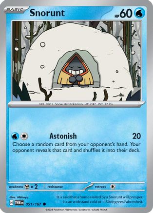 Snorunt (051/167) [Scarlet & Violet: Twilight Masquerade] - Pokémon - Card Brawlers | Quebec | Canada |
