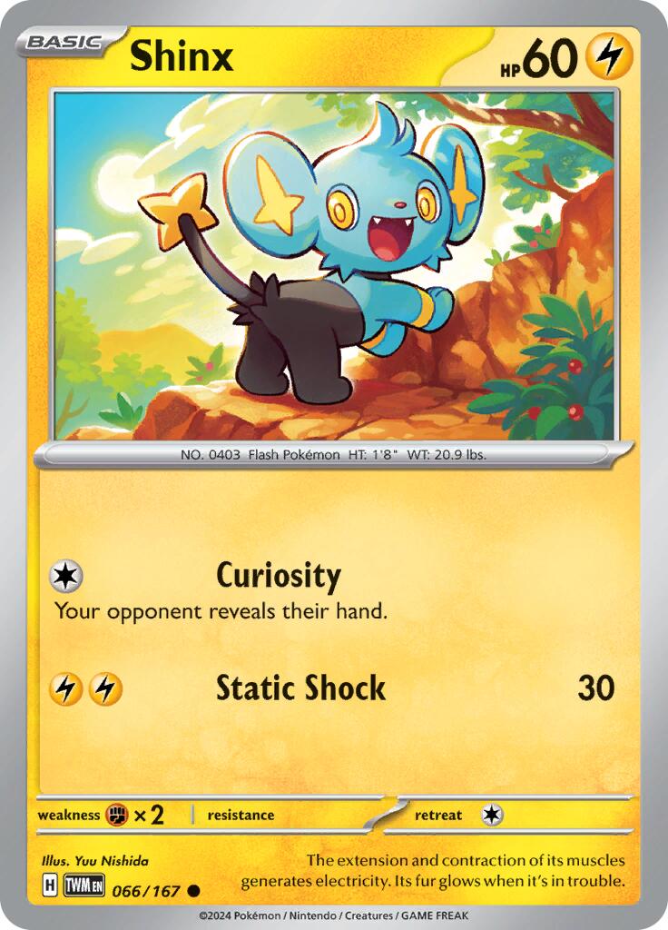 Shinx (066/167) [Scarlet & Violet: Twilight Masquerade] - Pokémon - Card Brawlers | Quebec | Canada |