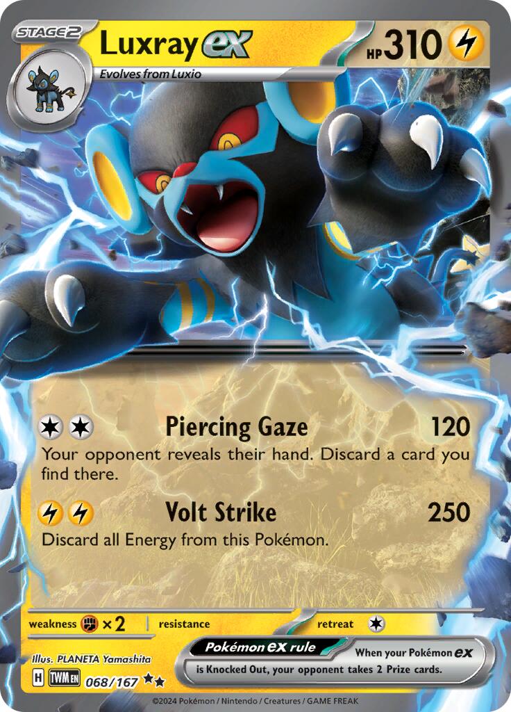 Luxray ex (068/167) [Scarlet & Violet: Twilight Masquerade] - Pokémon - Card Brawlers | Quebec | Canada |