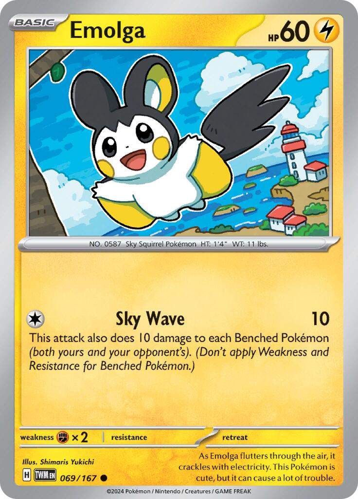 Emolga (069/167) [Scarlet & Violet: Twilight Masquerade] - Pokémon - Card Brawlers | Quebec | Canada |