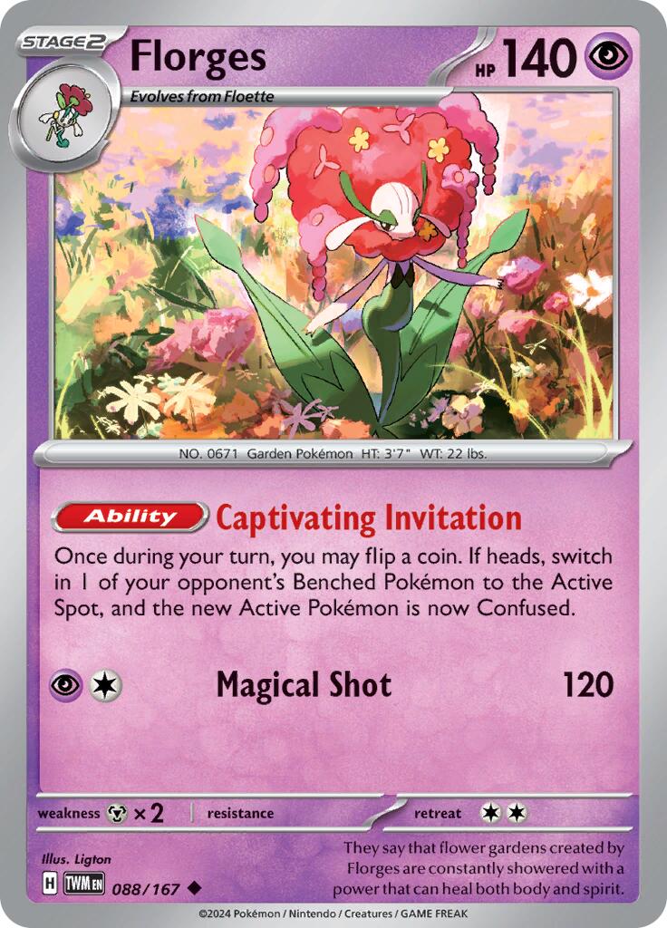 Florges (088/167) [Scarlet & Violet: Twilight Masquerade] - Pokémon - Card Brawlers | Quebec | Canada |