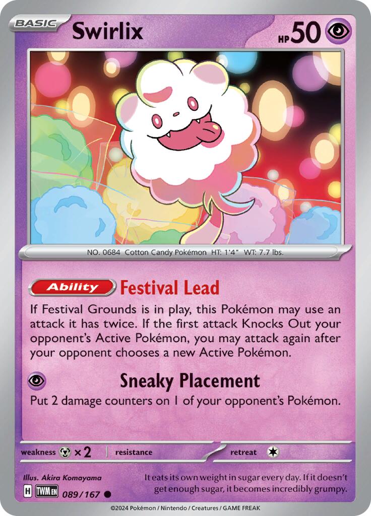 Swirlix (089/167) [Scarlet & Violet: Twilight Masquerade] - Pokémon - Card Brawlers | Quebec | Canada |