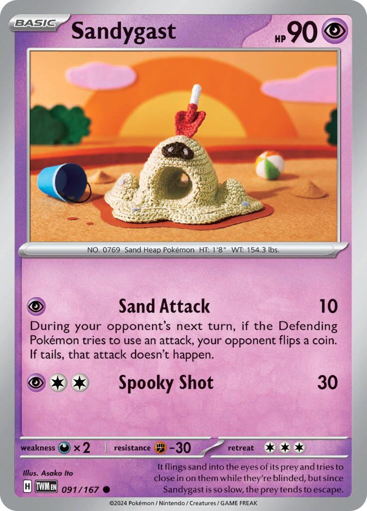 Sandygast (091/167) [Scarlet & Violet: Twilight Masquerade] - Pokémon - Card Brawlers | Quebec | Canada |