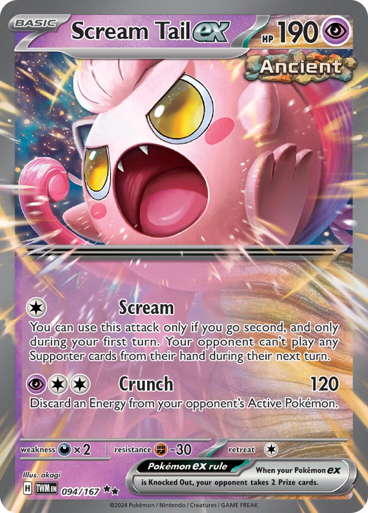 Scream Tail ex (094/167) [Scarlet & Violet: Twilight Masquerade] - Pokémon - Card Brawlers | Quebec | Canada |