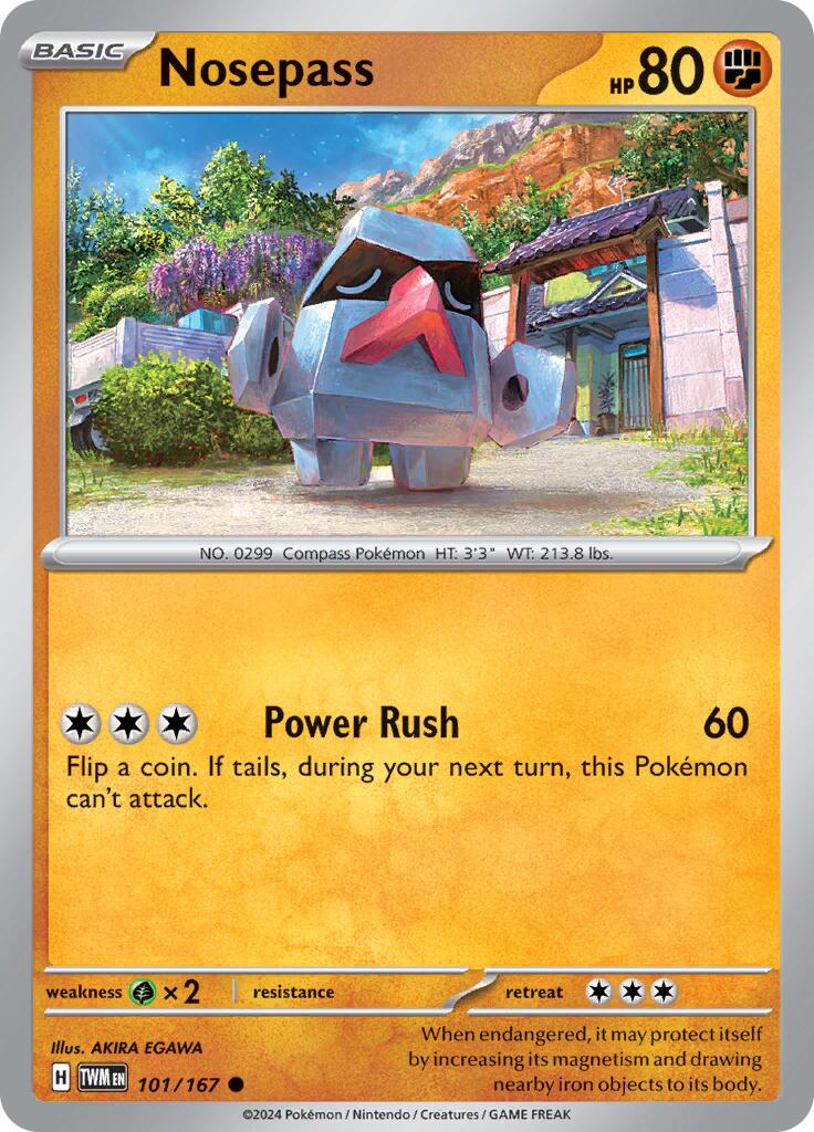 Nosepass (101/167) [Scarlet & Violet: Twilight Masquerade] - Pokémon - Card Brawlers | Quebec | Canada |