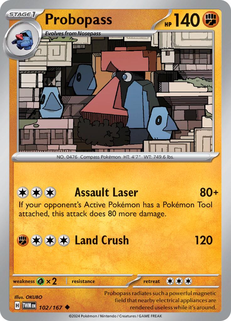 Probopass (102/167) [Scarlet & Violet: Twilight Masquerade] - Pokémon - Card Brawlers | Quebec | Canada |