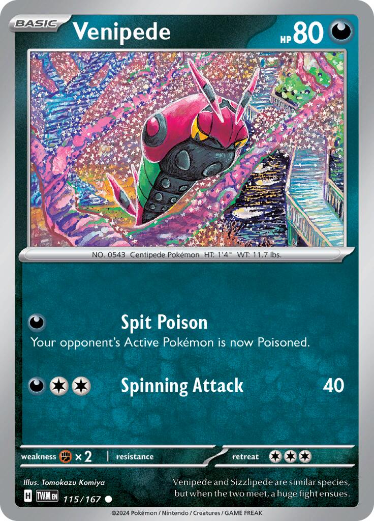 Venipede (115/167) [Scarlet & Violet: Twilight Masquerade] - Pokémon - Card Brawlers | Quebec | Canada |
