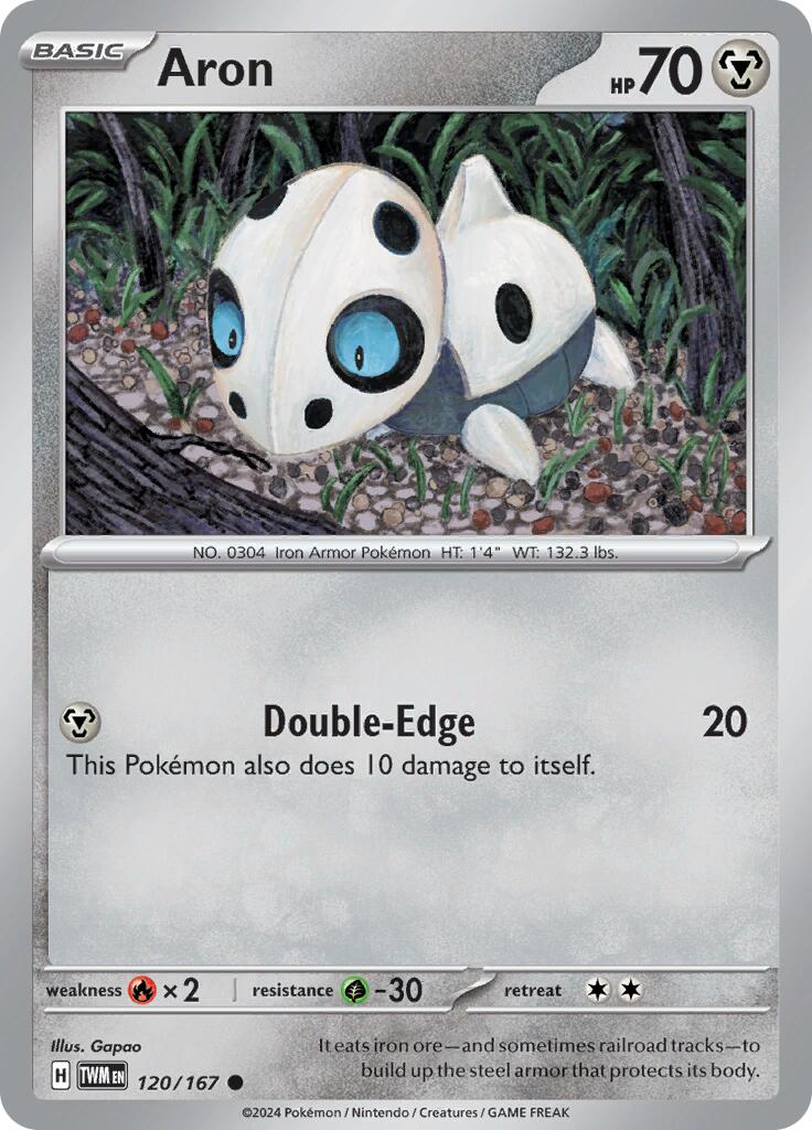 Aron (120/167) [Scarlet & Violet: Twilight Masquerade] - Pokémon - Card Brawlers | Quebec | Canada |