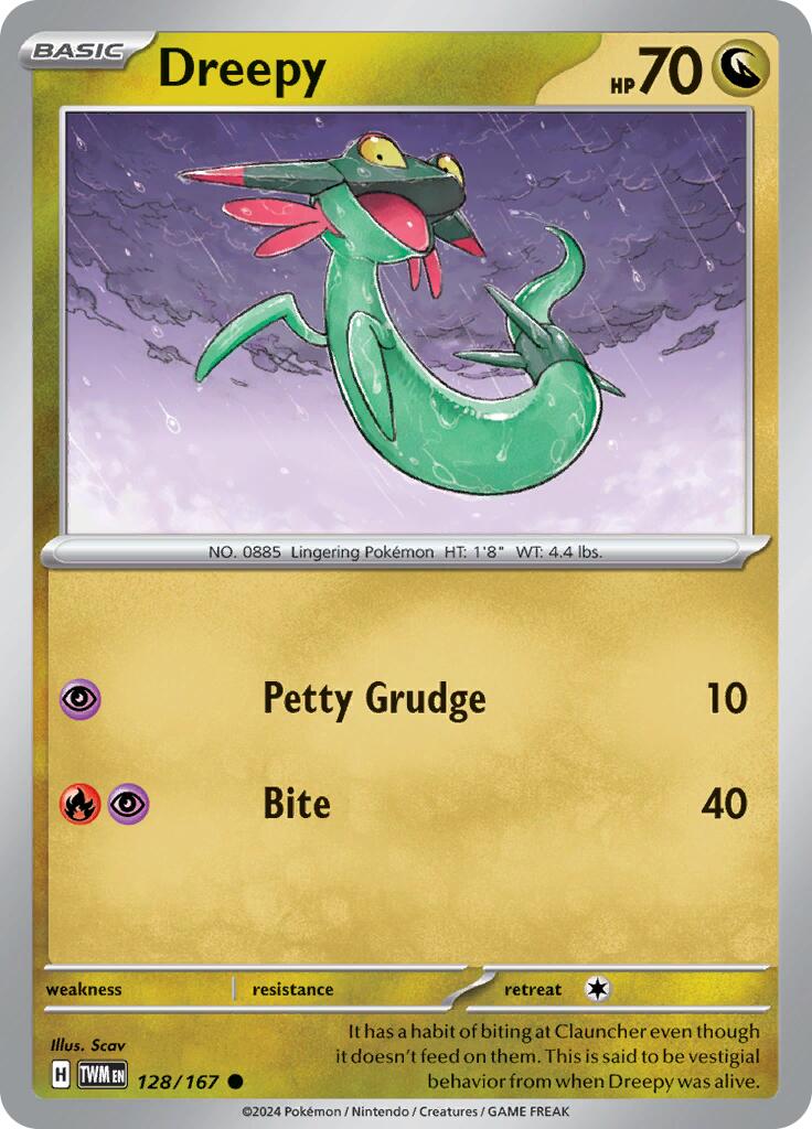 Dreepy (128/167) [Scarlet & Violet: Twilight Masquerade] - Pokémon - Card Brawlers | Quebec | Canada |