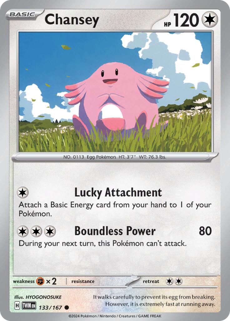 Chansey (133/167) [Scarlet & Violet: Twilight Masquerade] - Pokémon - Card Brawlers | Quebec | Canada |