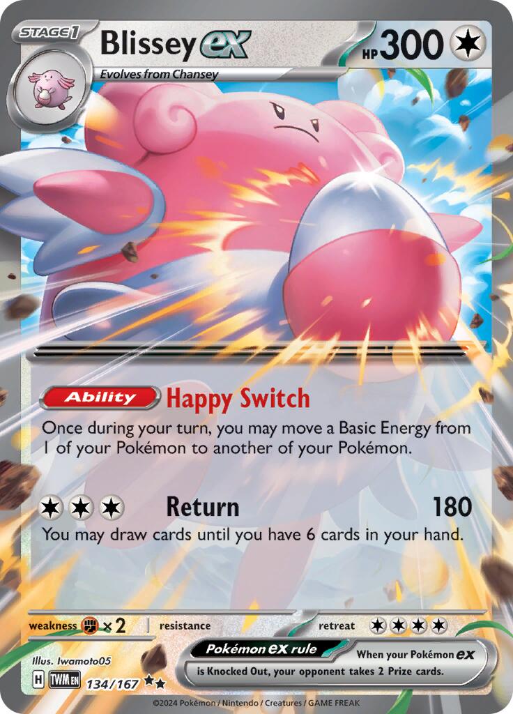Blissey ex (134/167) [Scarlet & Violet: Twilight Masquerade] - Pokémon - Card Brawlers | Quebec | Canada |