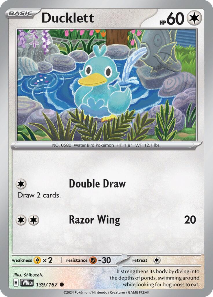 Ducklett (139/167) [Scarlet & Violet: Twilight Masquerade] - Pokémon - Card Brawlers | Quebec | Canada |