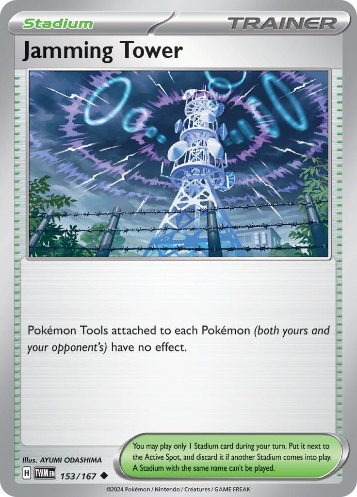 Jamming Tower (153/167) [Scarlet & Violet: Twilight Masquerade] - Pokémon - Card Brawlers | Quebec | Canada |